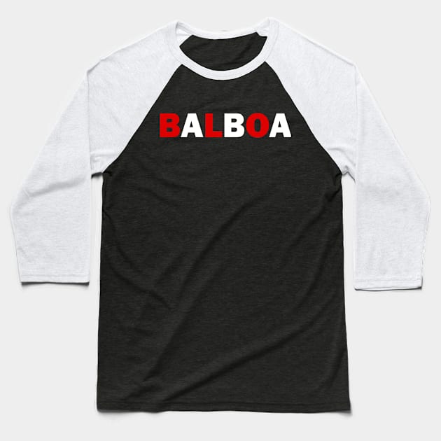 Balboa red white and blue Baseball T-Shirt by Cooldaddyfrench